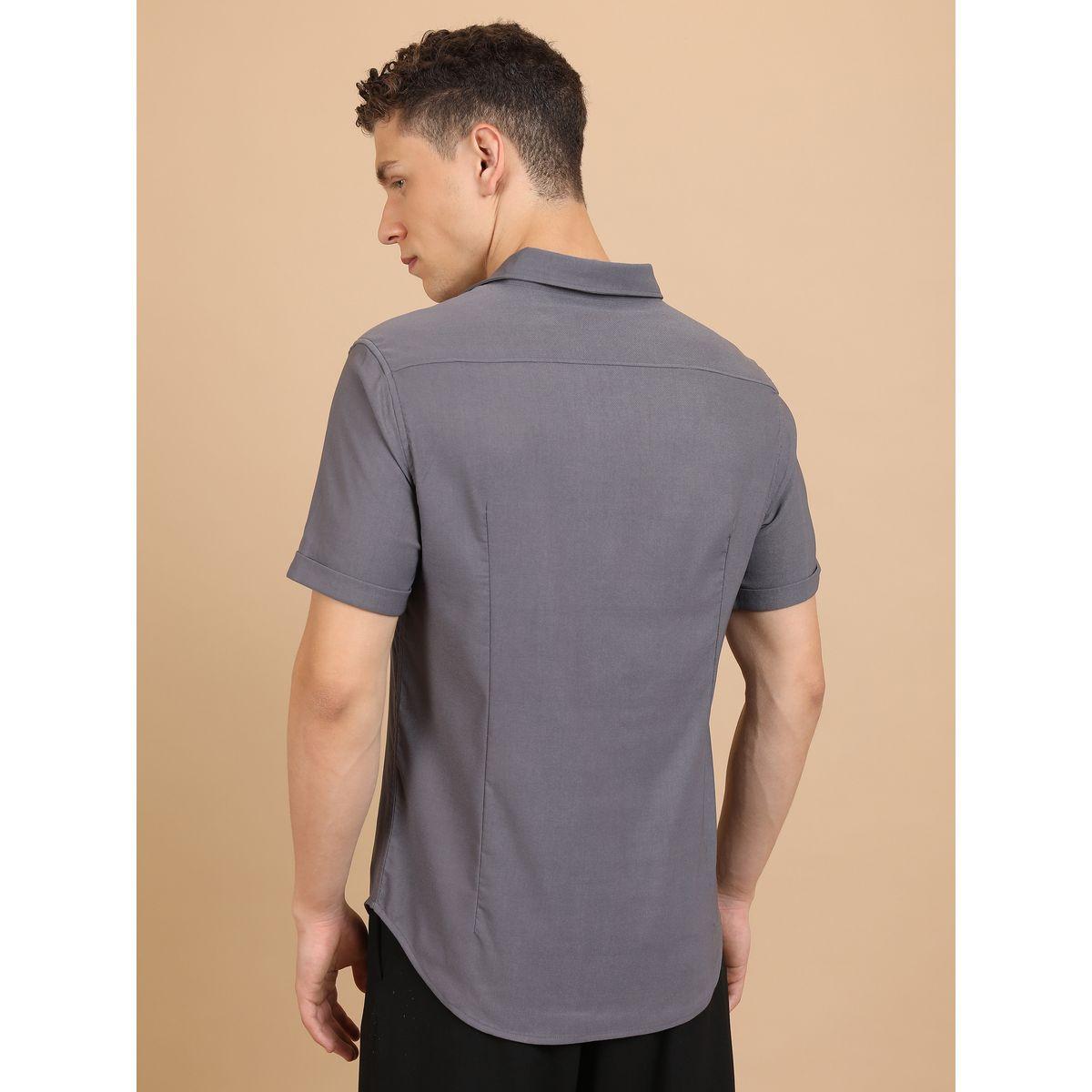 Ketch X Styli  Slim Fit Spread Collar Casual Shirt-men-clothing-shirts-image-3