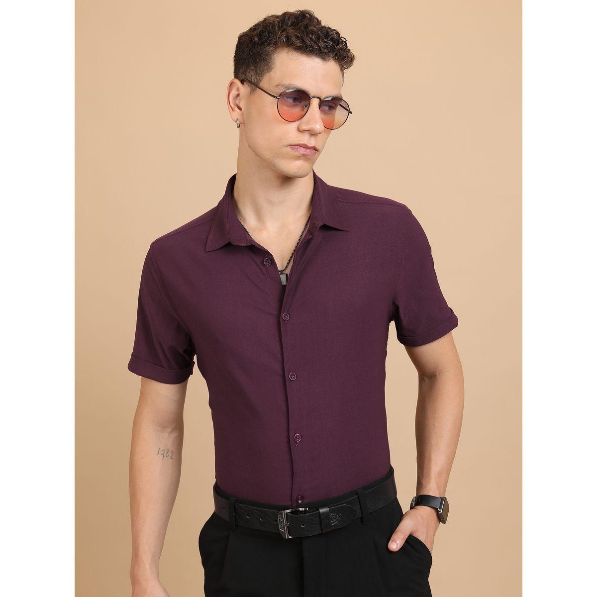 Ketch X Styli  Slim Fit Spread Collar Casual Shirt-men-clothing-shirts-image-1