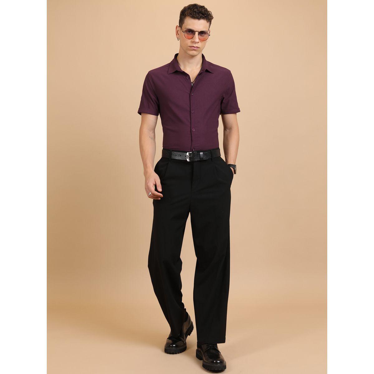 Ketch X Styli  Slim Fit Spread Collar Casual Shirt-men-clothing-shirts-image-2