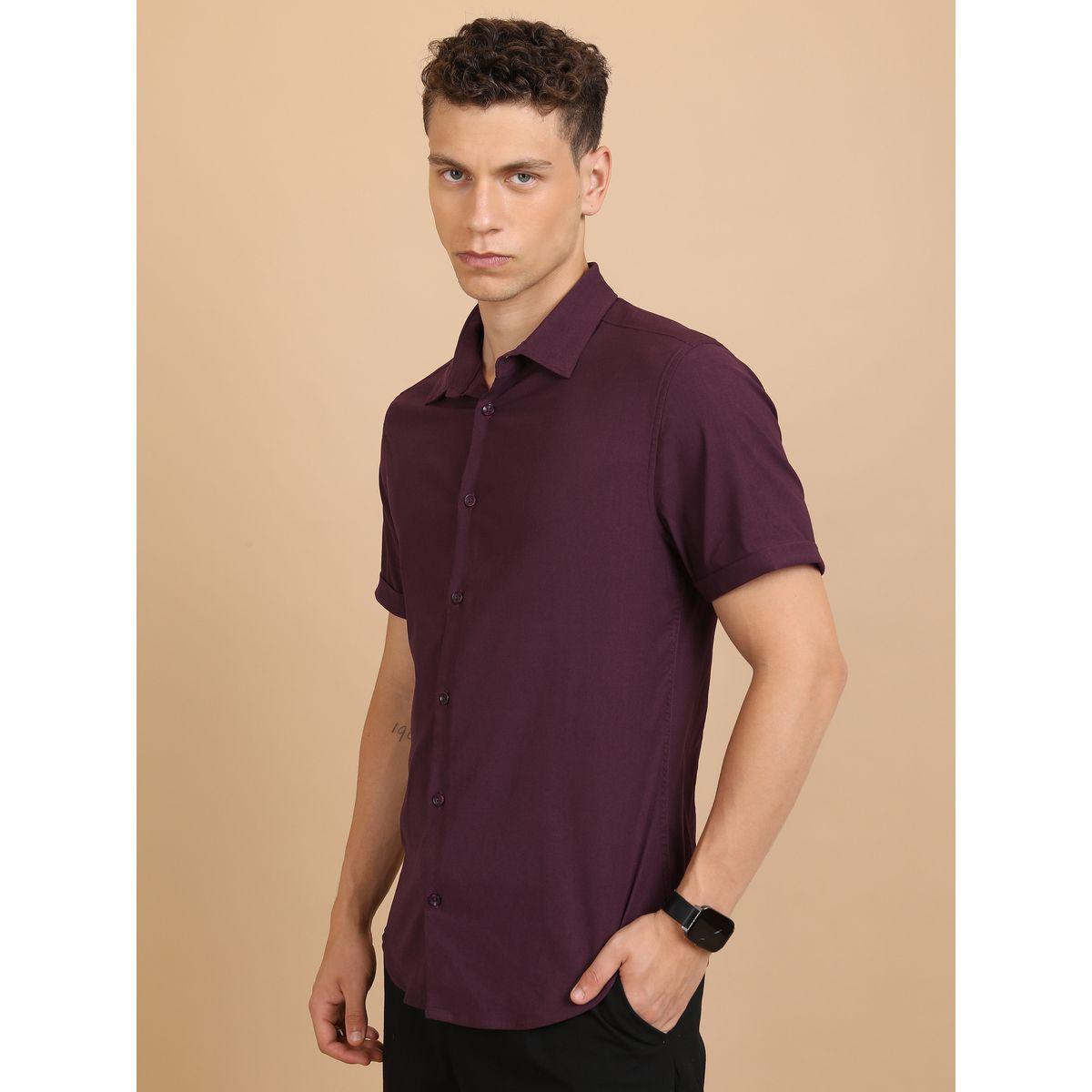 Ketch X Styli  Slim Fit Spread Collar Casual Shirt-men-clothing-shirts-image-4