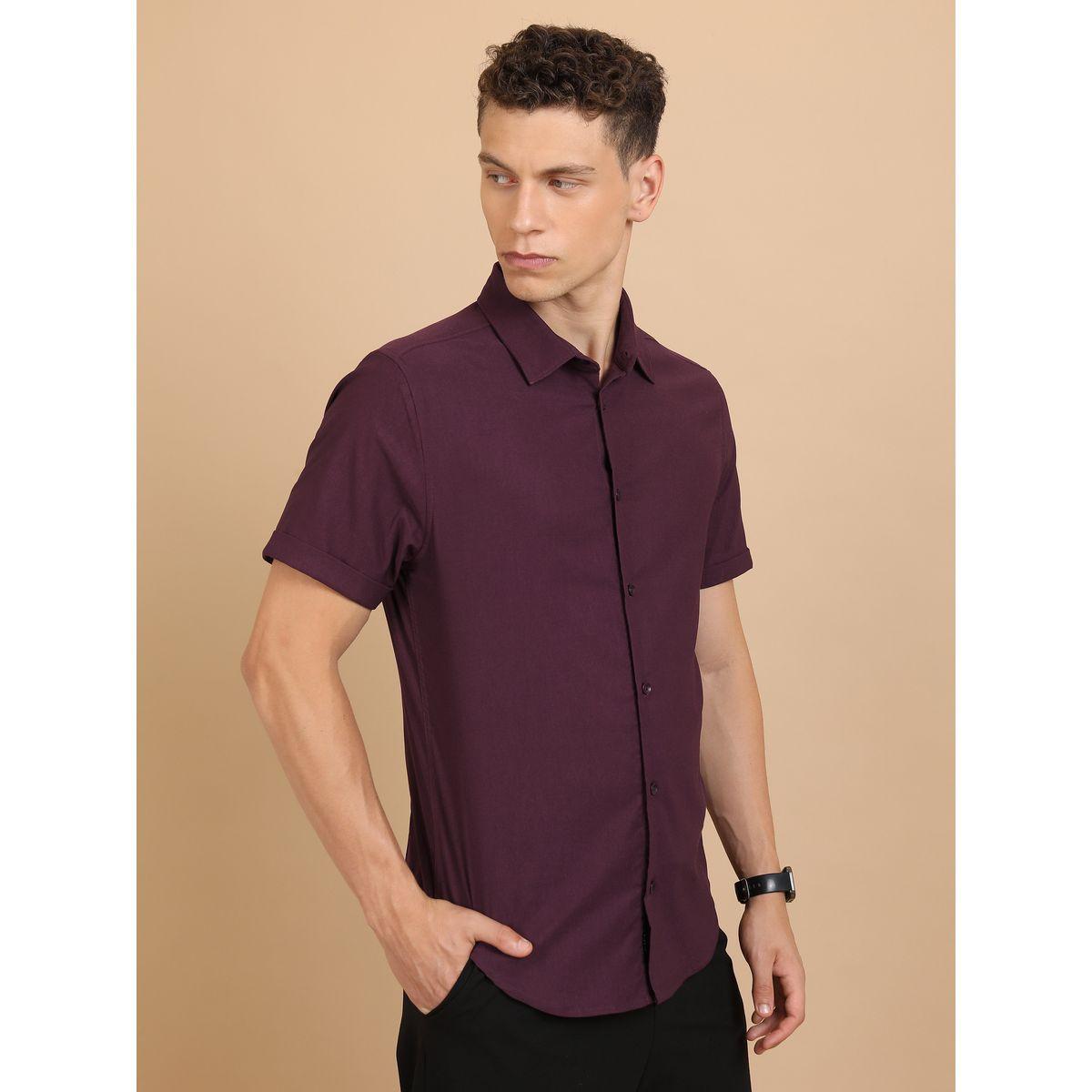 Ketch X Styli  Slim Fit Spread Collar Casual Shirt-men-clothing-shirts-image-6