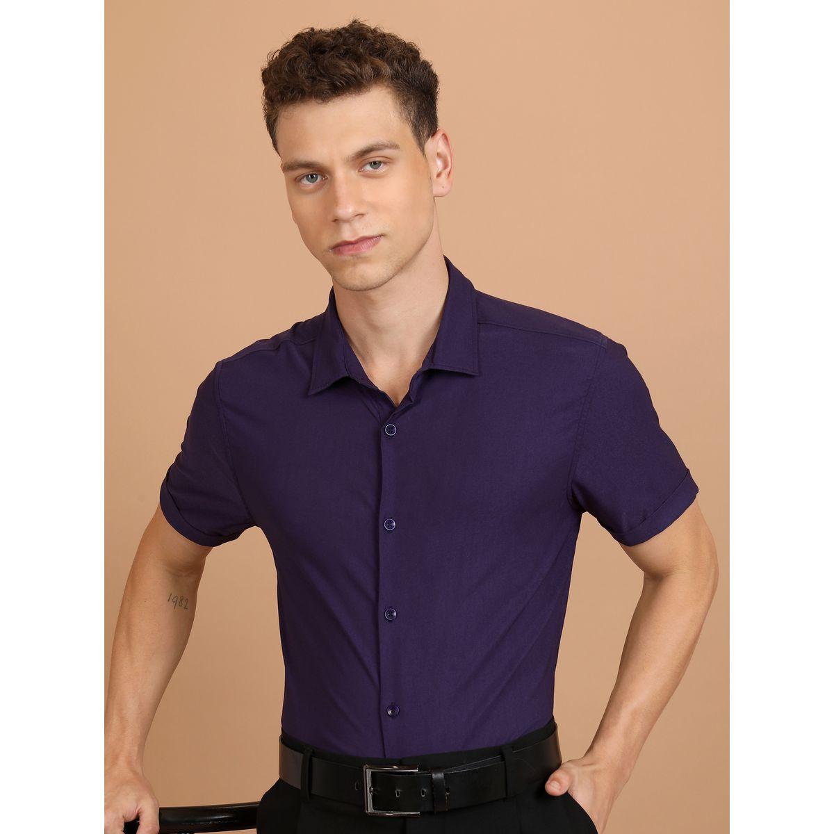 Ketch X Styli  Slim Fit Spread Collar Casual Shirt-men-clothing-shirts-image-1