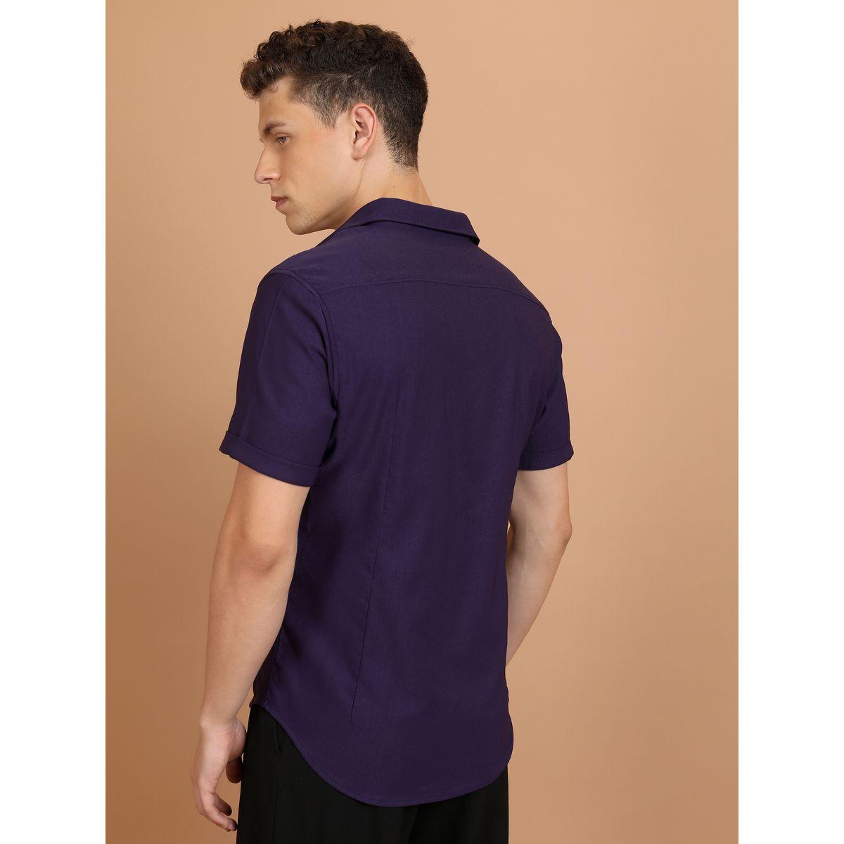 Ketch X Styli  Slim Fit Spread Collar Casual Shirt-men-clothing-shirts-image-3