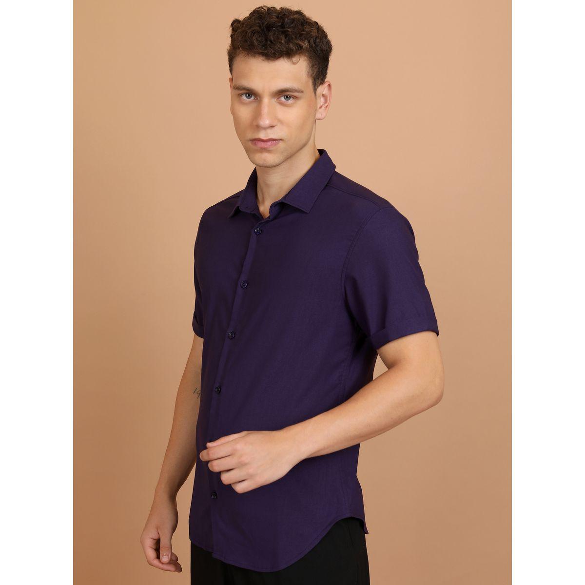 Ketch X Styli  Slim Fit Spread Collar Casual Shirt-men-clothing-shirts-image-4
