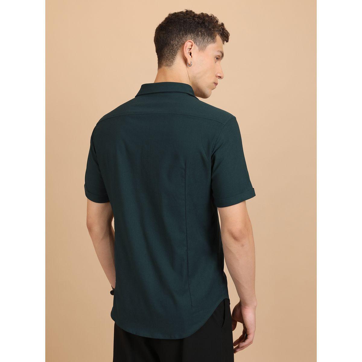 Ketch X Styli  Slim Fit Spread Collar Casual Shirt-men-clothing-shirts-image-3
