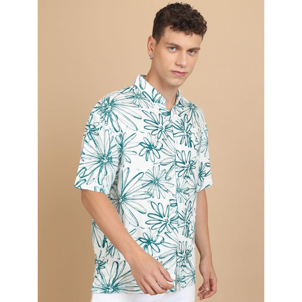 Ketch X Styli  Slim Fit Floral Print Cotton Casual Shirt-men-clothing-shirts-image-6