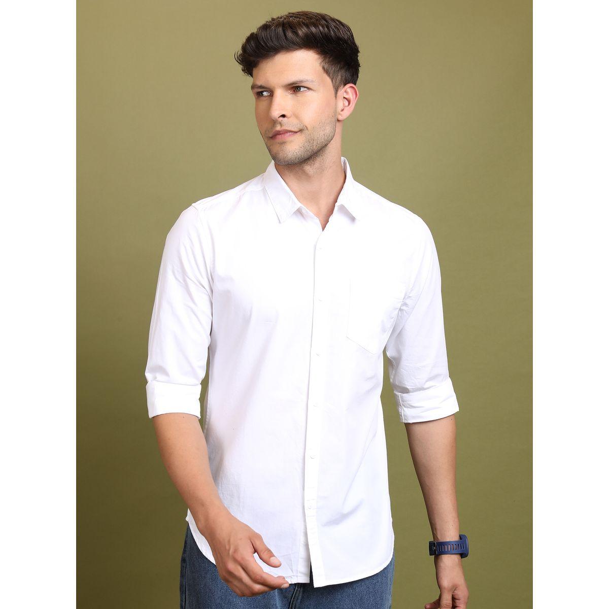 قميص كاجوال بطبعة كتابة وقصة سليم فت كيتش × ستايلي-men-clothing-shirts-image-3