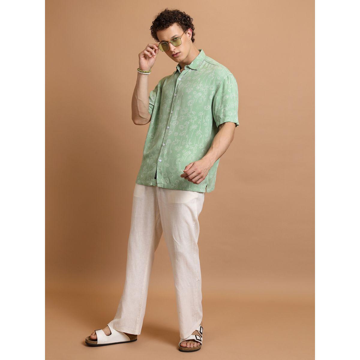 قميص فضفاض مطبع بطبعة زهور كيتش × ستايلي-men-clothing-shirts-image-2
