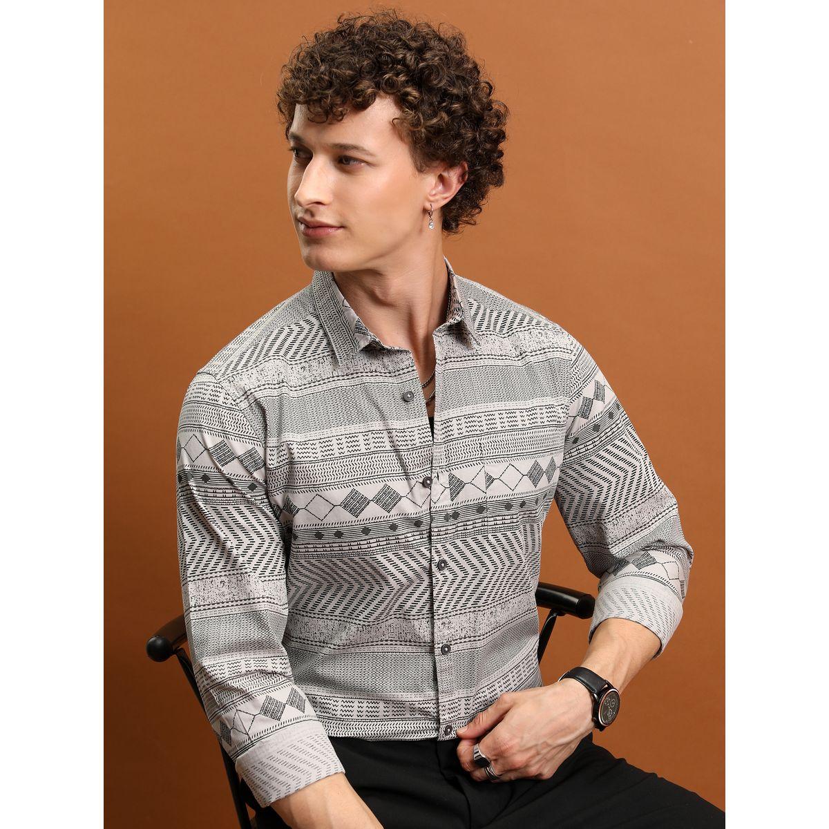 قميص كاجوال بقصة سليم فت كيتش × ستايلي-men-clothing-shirts-image-1