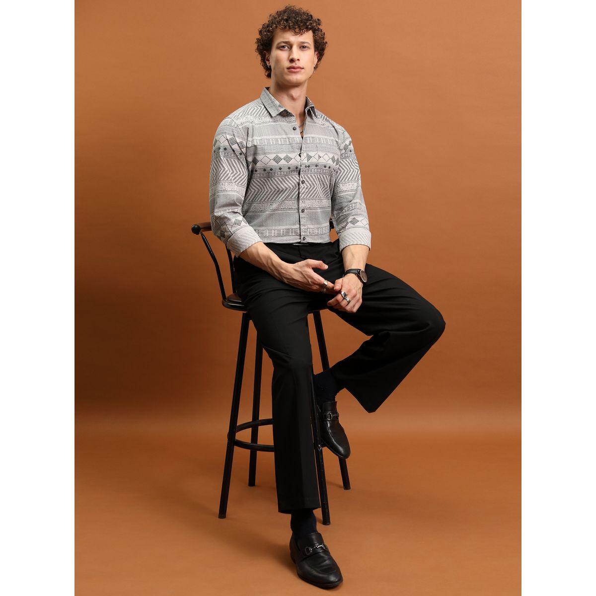 قميص كاجوال بقصة سليم فت كيتش × ستايلي-men-clothing-shirts-image-2
