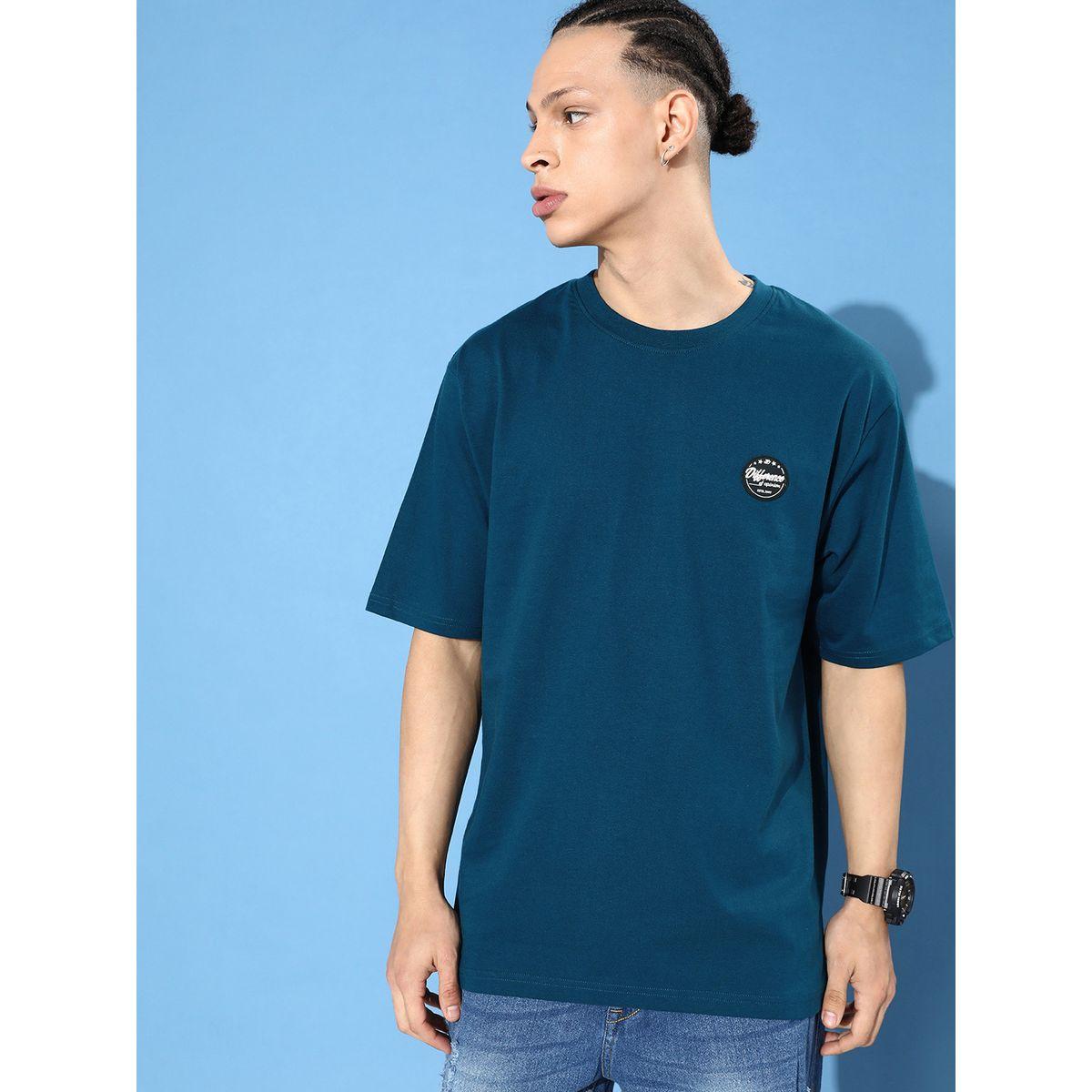 Difference of Opinion X Styli  Oversized Believe Back Print T-Shirt with Badge Detail-men-clothing-tshirtsandpolos-tshirts-image-4
