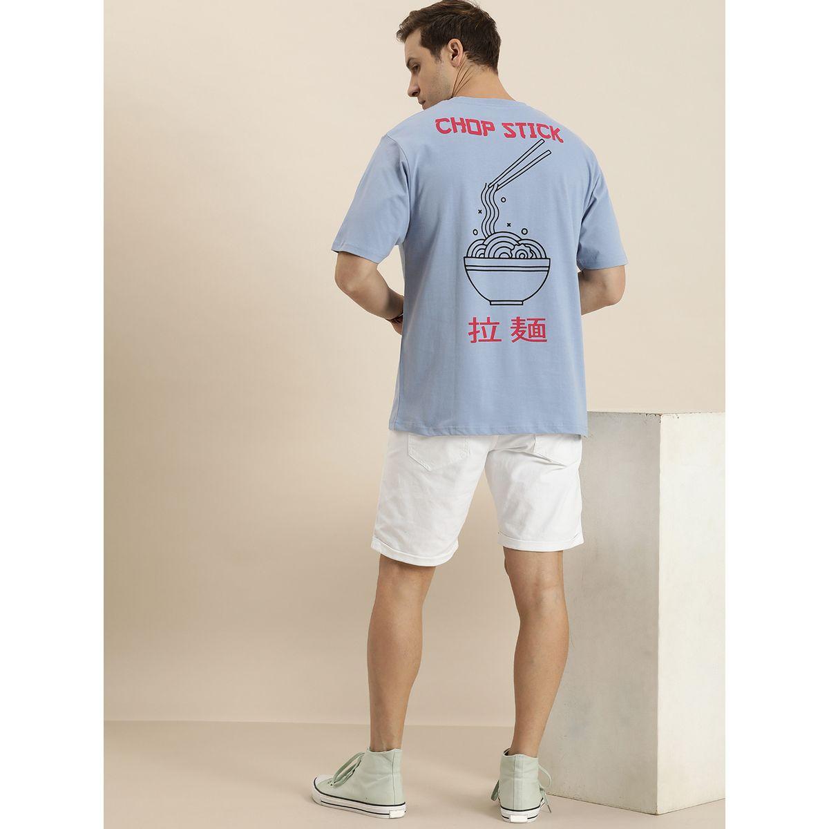 Dillinger Oversized Chopstick Back & Front Print T-Shirt-men-clothing-tshirtsandpolos-tshirts-image-1
