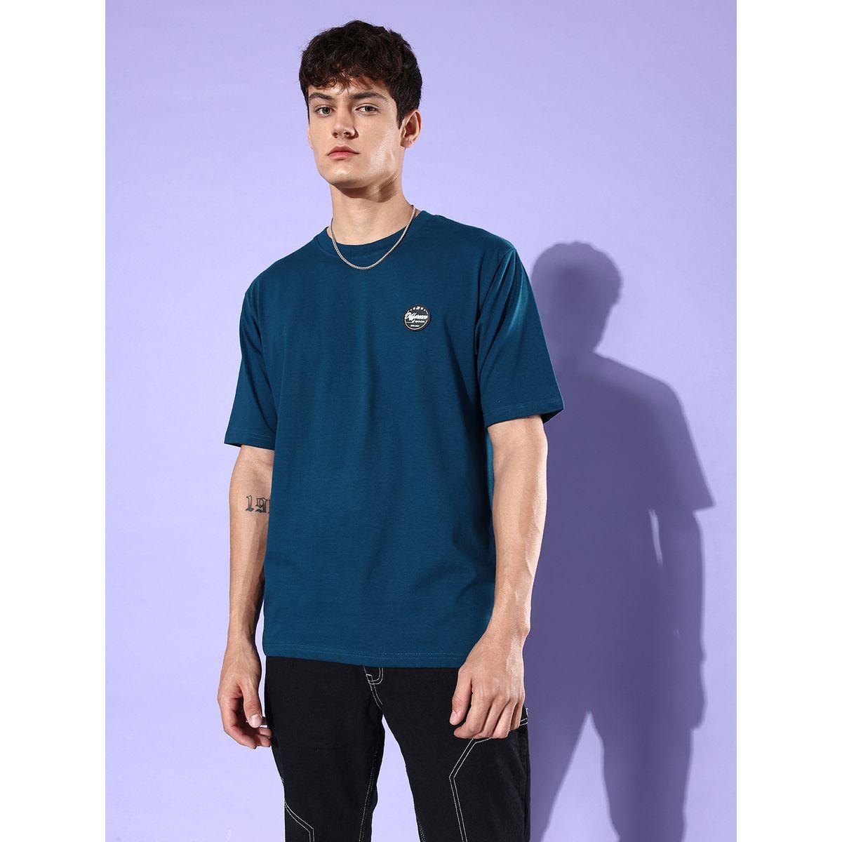 Difference of Opinion Oversized Back Logo Print T-Shirt with Badge Detail-men-clothing-tshirtsandpolos-tshirts-image-3