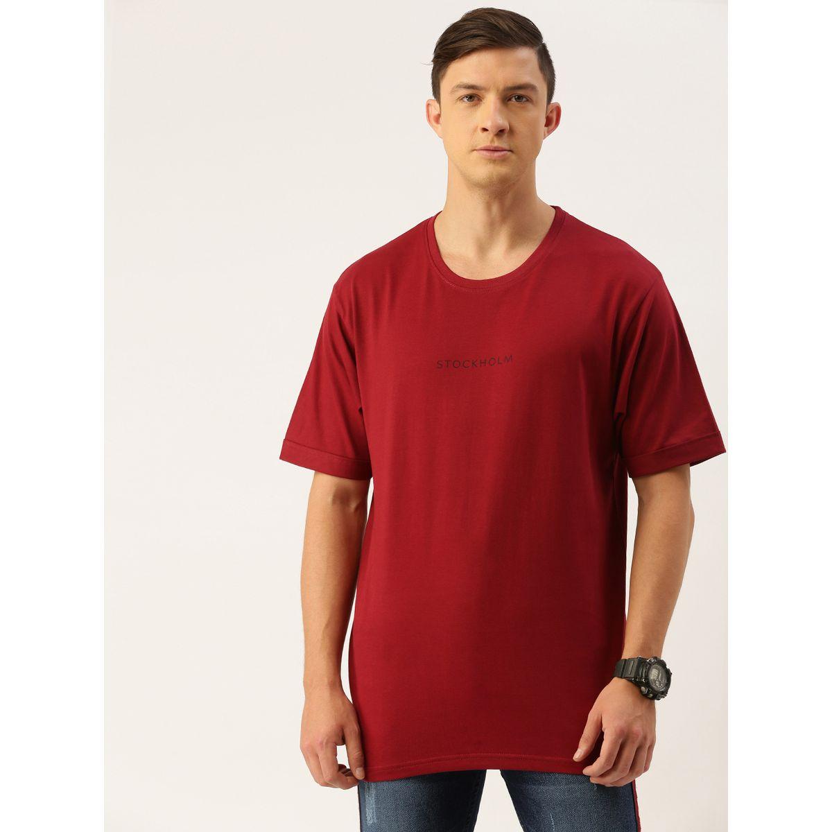 تيشيرت واسع بياقة دائرية واكمام قصيرة ديفيرنس أوف أوبينيون × ستايلي-men-clothing-tshirtsandpolos-tshirts-image-1