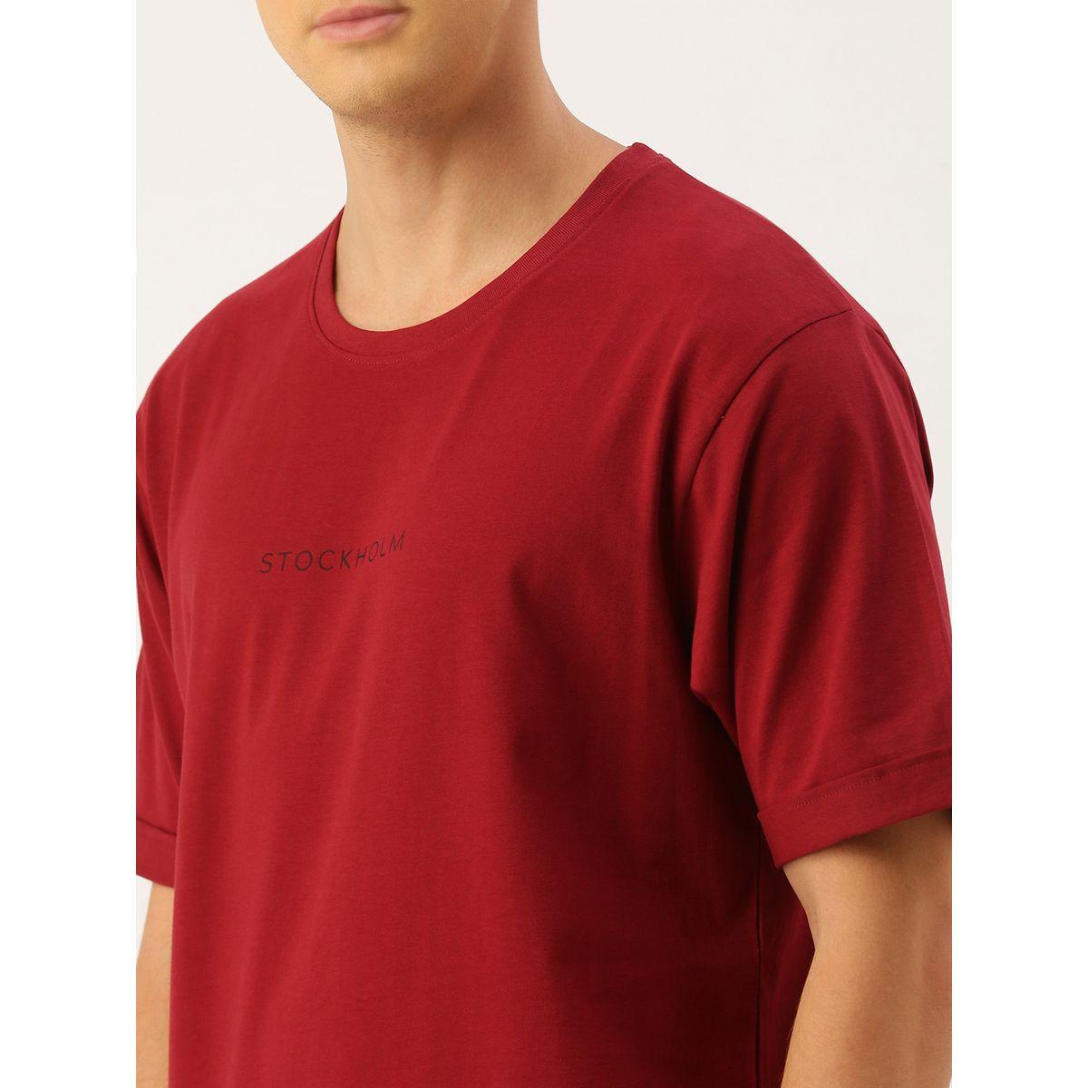 تيشيرت واسع بياقة دائرية واكمام قصيرة ديفيرنس أوف أوبينيون × ستايلي-men-clothing-tshirtsandpolos-tshirts-image-2