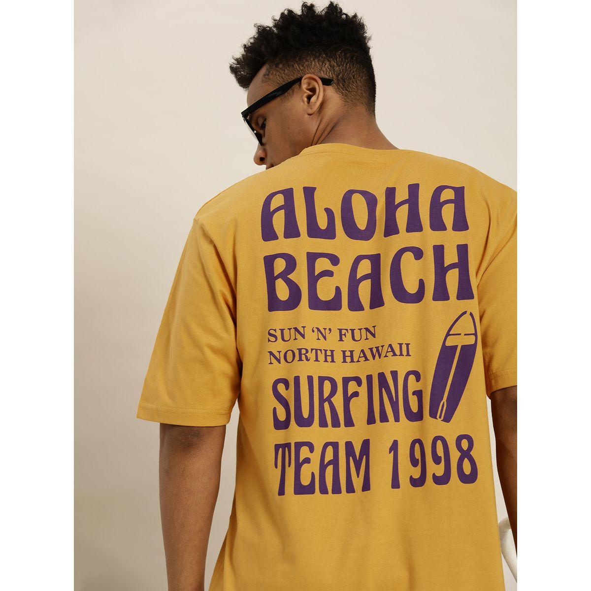 Difference of Opinion Oversized Aloha Beach Print T-Shirt with Short Sleeves-men-clothing-tshirtsandpolos-tshirts-image-1