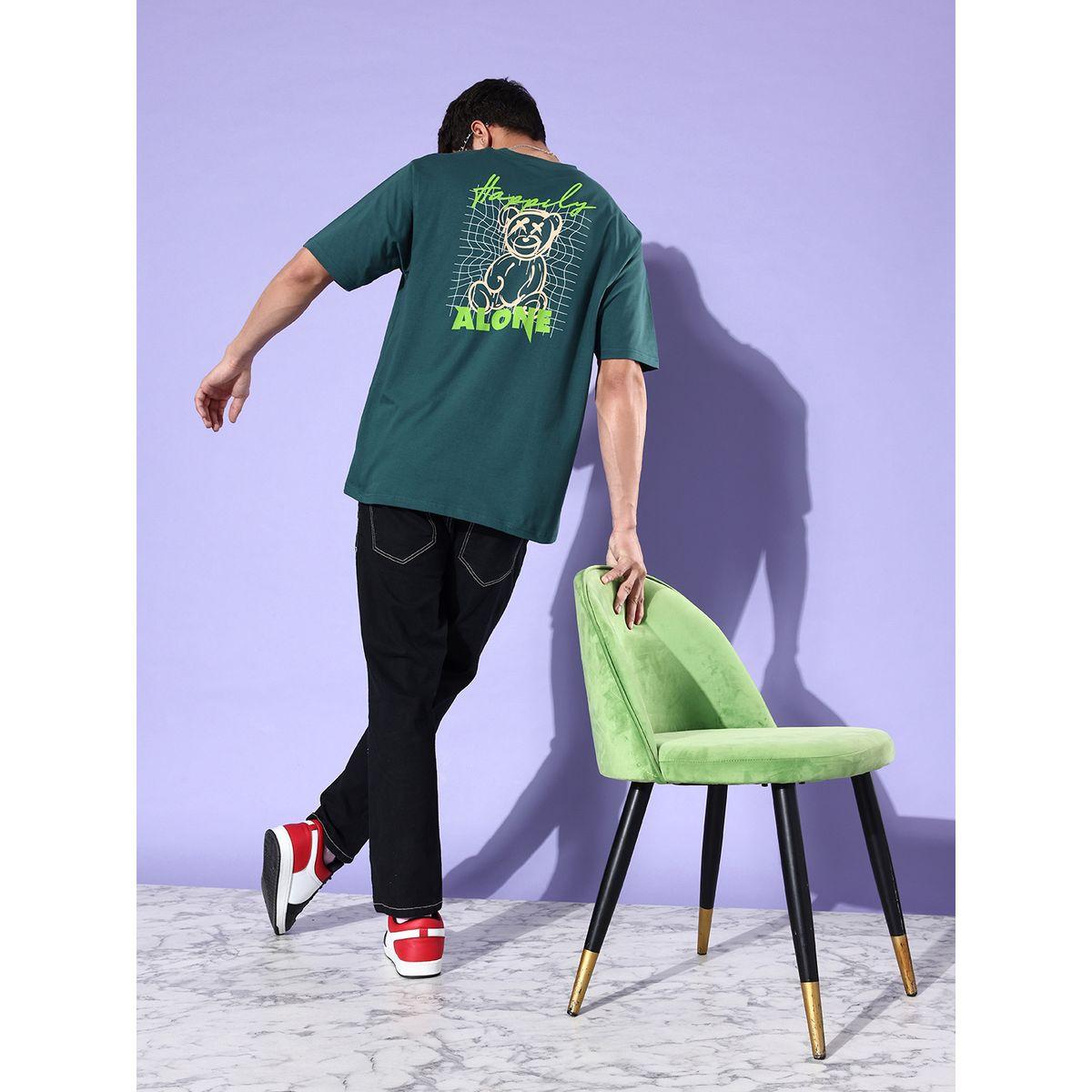 تيشيرت واسع مطبع بطبعة جرافيك ديلينجر × ستايلي-men-clothing-tshirtsandpolos-tshirts-image-1