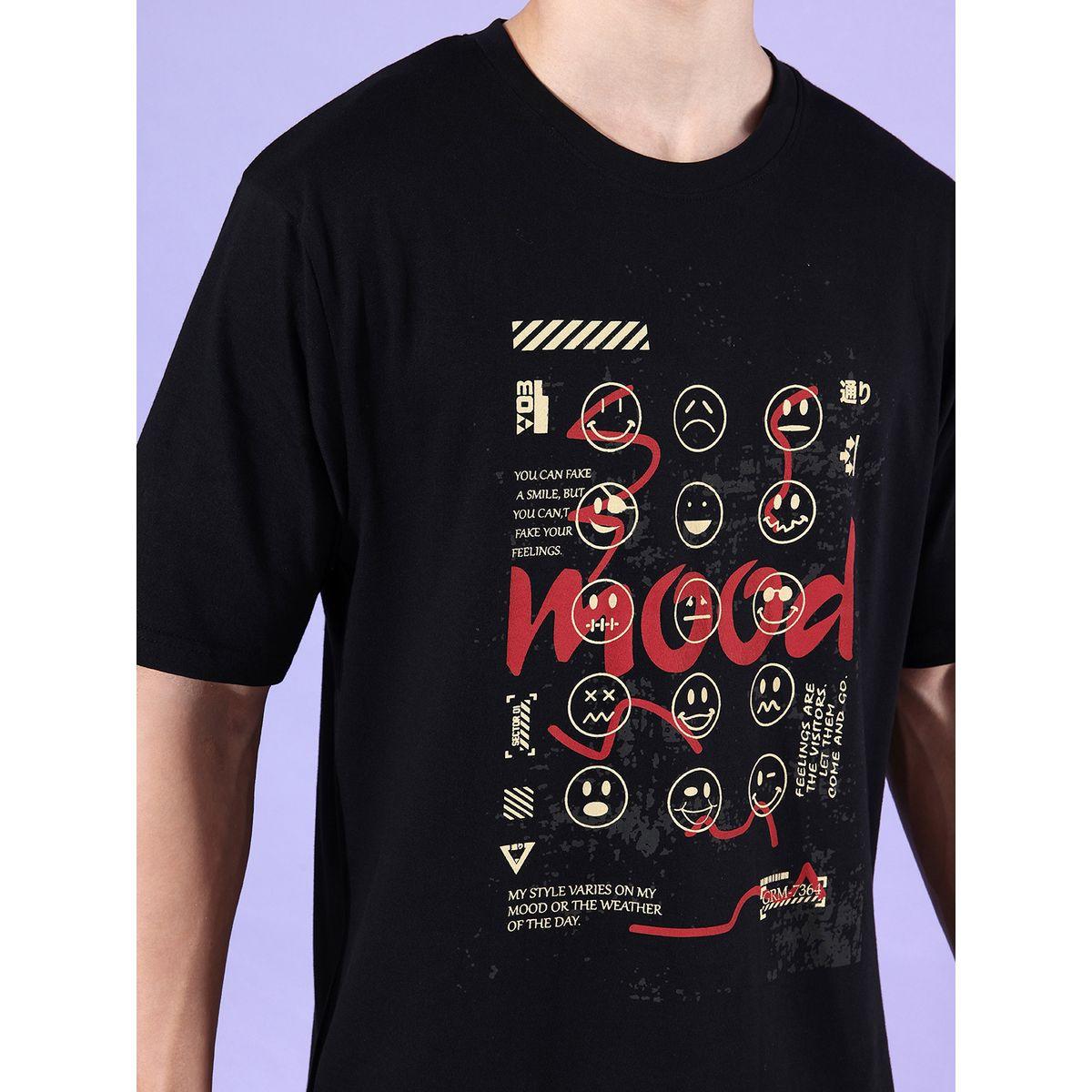 Dillinger Oversized Graphic Print T-Shirt with Short Sleeves-men-clothing-tshirtsandpolos-tshirts-image-2
