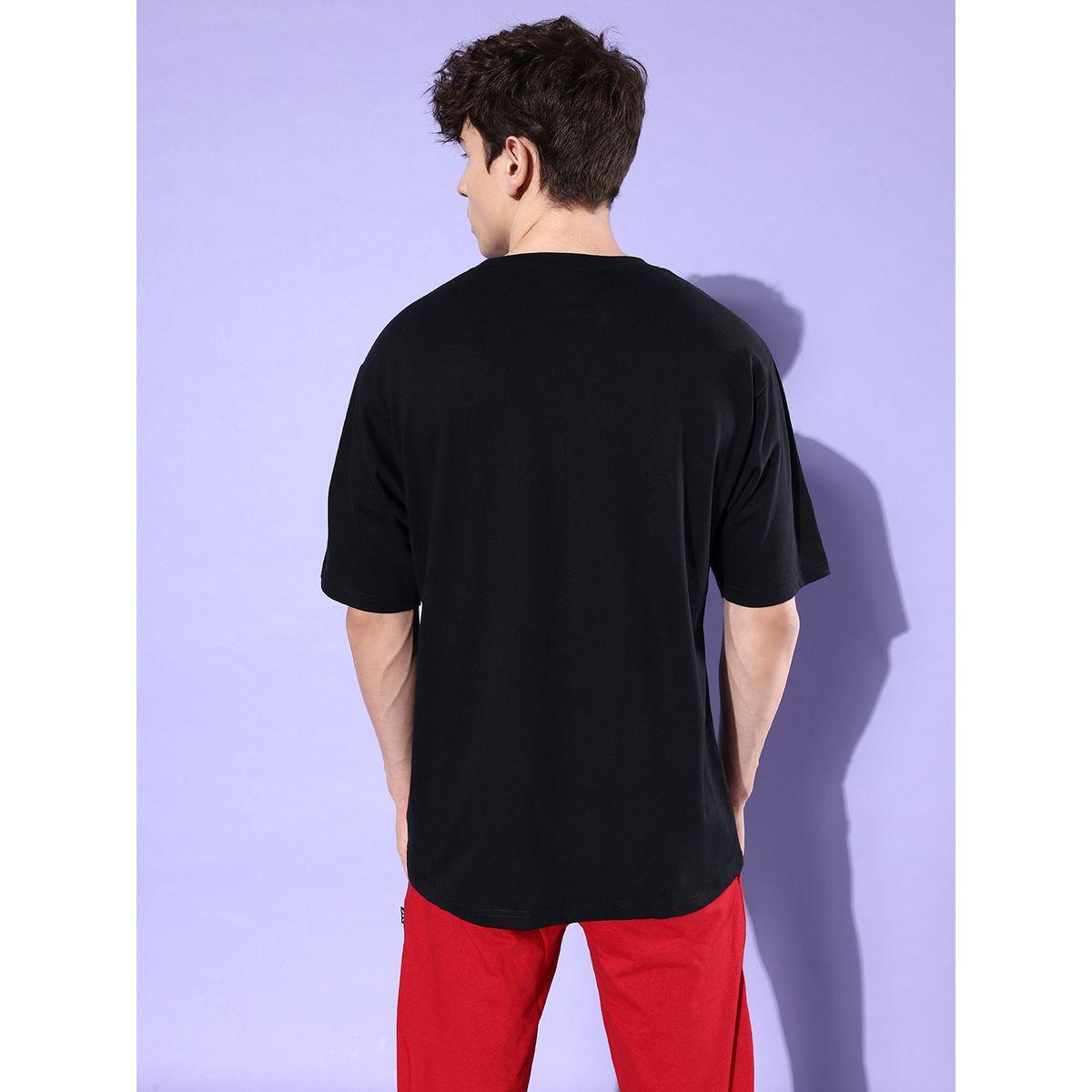 Dillinger Oversized Graphic Print T-Shirt with Short Sleeves-men-clothing-tshirtsandpolos-tshirts-image-3