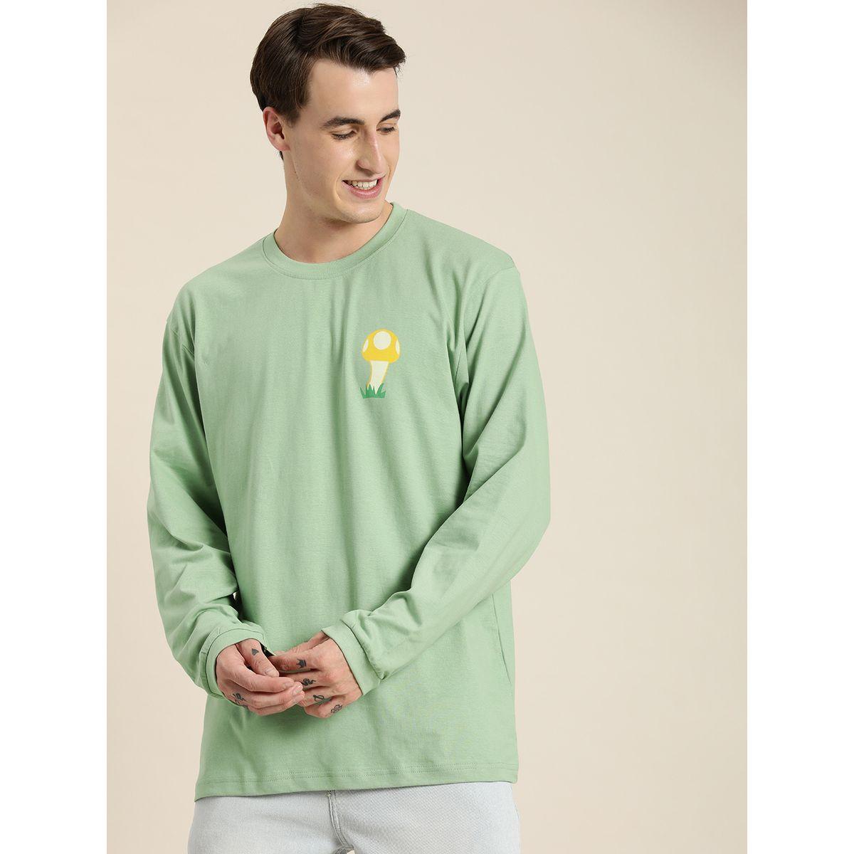 Dillinger Oversized Back & Front Slogan Print T-Shirt with Long Sleeves-men-clothing-tshirtsandpolos-tshirts-image-2