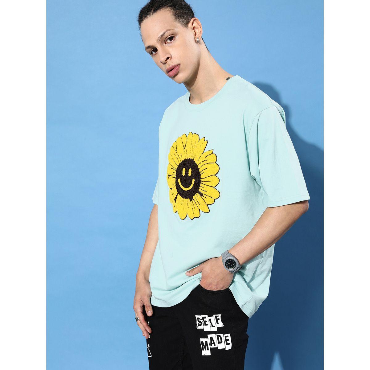 Dillinger X Styli  Oversized Towel Floral Embroidery T-Shirt-men-clothing-tshirtsandpolos-tshirts-image-1