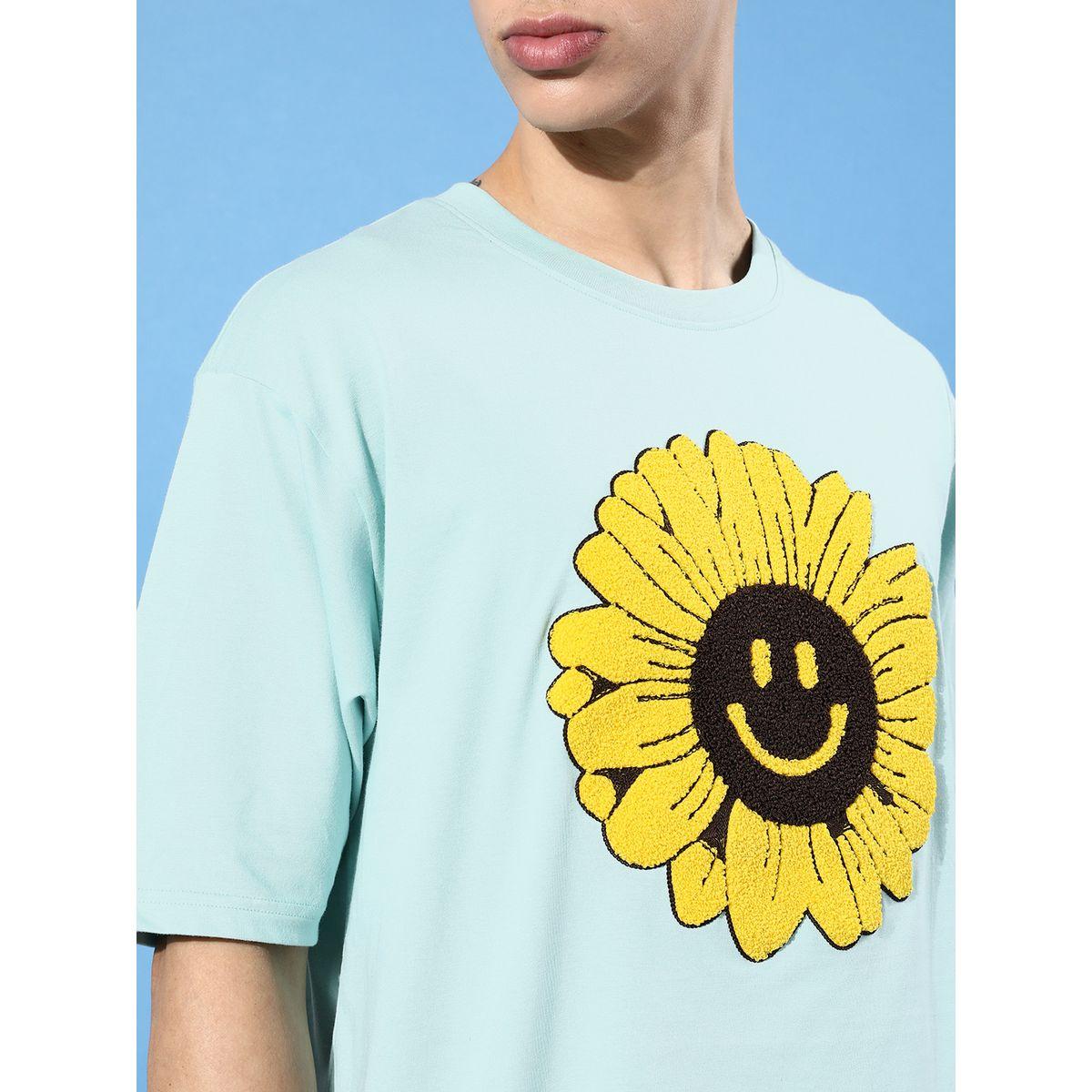 Dillinger X Styli  Oversized Towel Floral Embroidery T-Shirt-men-clothing-tshirtsandpolos-tshirts-image-2