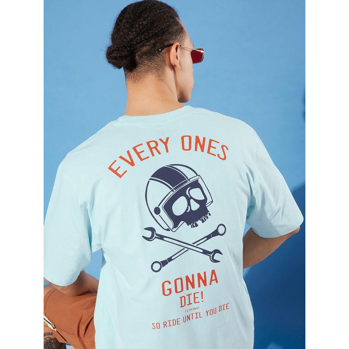 تيشيرت واسع بطبعة جرافيك واكمام قصيرة-men-clothing-tshirtsandpolos-tshirts-image-1