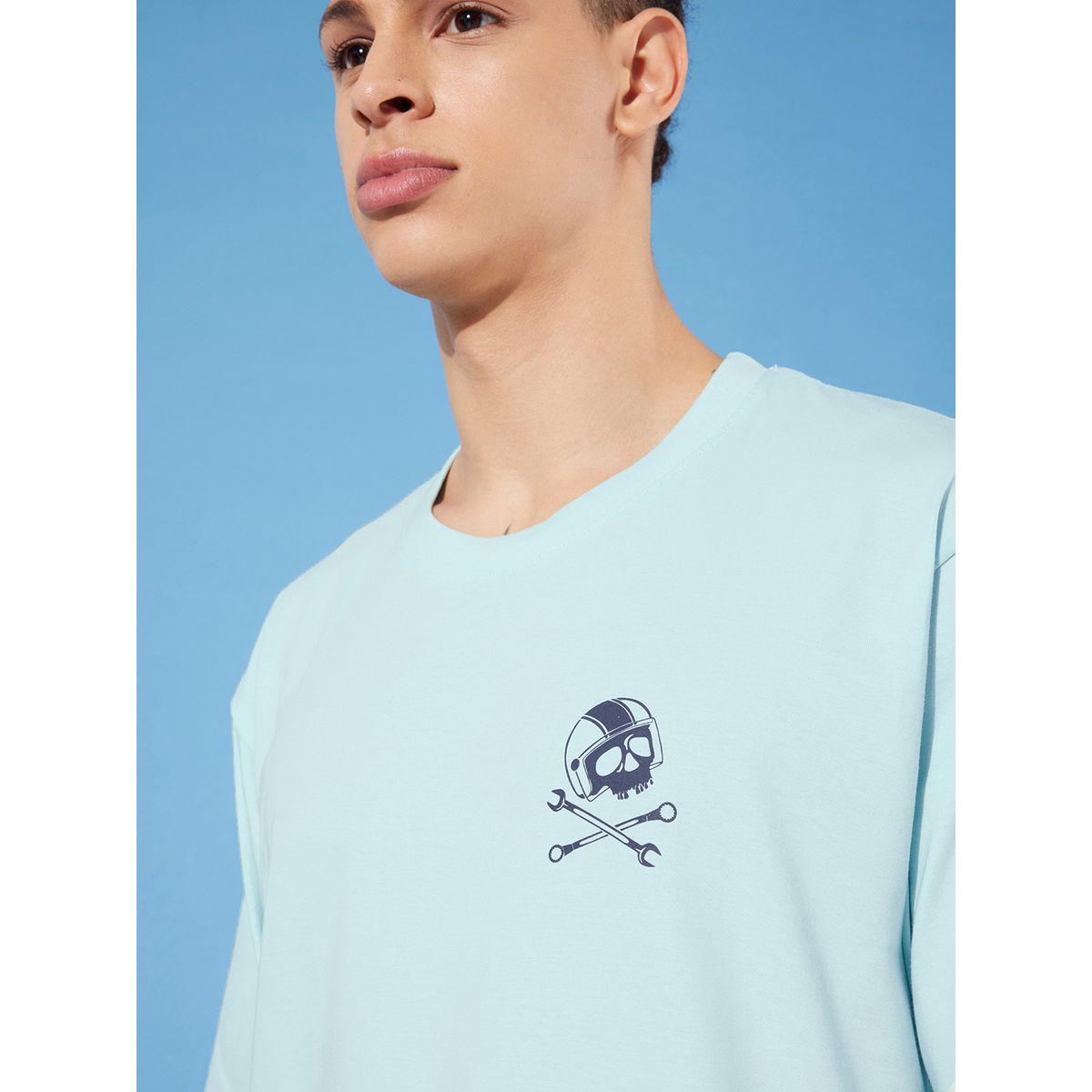 تيشيرت واسع بطبعة جرافيك واكمام قصيرة-men-clothing-tshirtsandpolos-tshirts-image-2