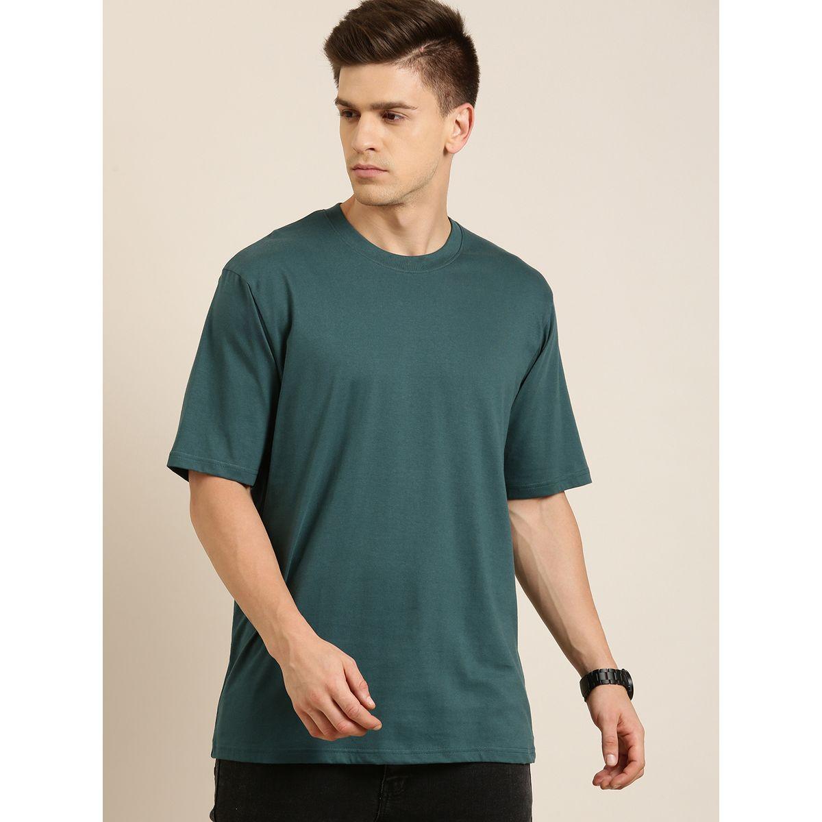 Dillinger Oversized Solid Crew Neck T-Shirt with Short Sleeves-men-clothing-tshirtsandpolos-tshirts-image-1