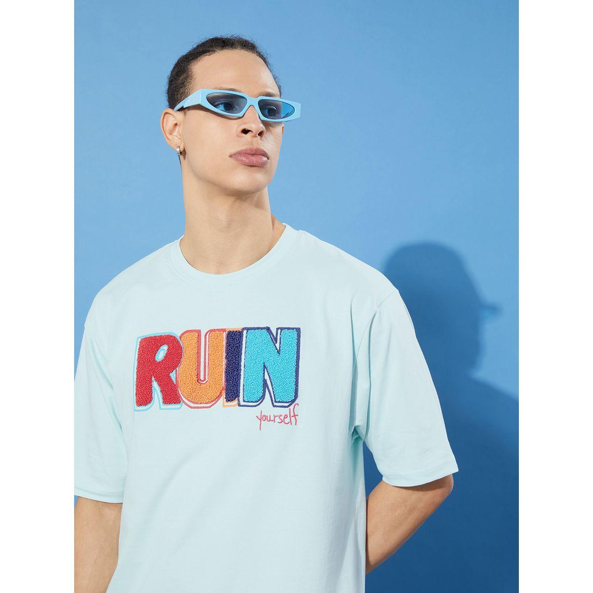 Difference of Opinion Oversized Towel Typographic Embroidered T-Shirt-men-clothing-tshirtsandpolos-tshirts-image-3