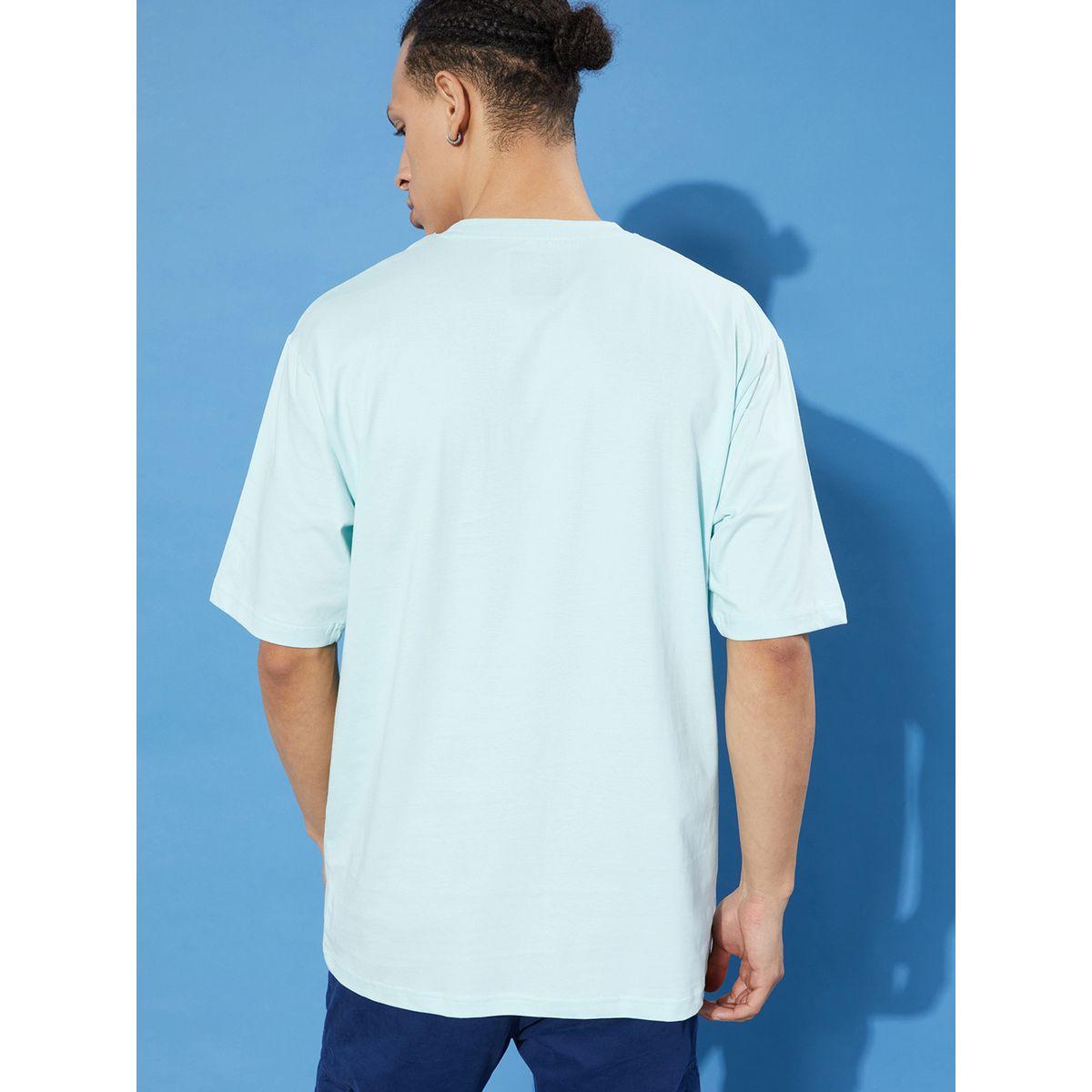 تيشيرت واسع بتفاصيل كتابة مُطرّزة-men-clothing-tshirtsandpolos-tshirts-image-4