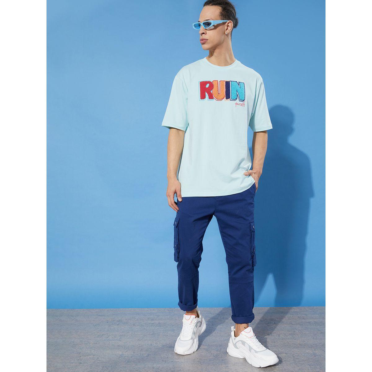Difference of Opinion Oversized Towel Typographic Embroidered T-Shirt-men-clothing-tshirtsandpolos-tshirts-image-5