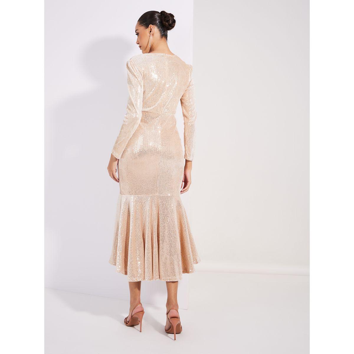 Styli Limited Sequin Embellished Mermaid Fit Midi Dress-women-clothing-dresses-image-4