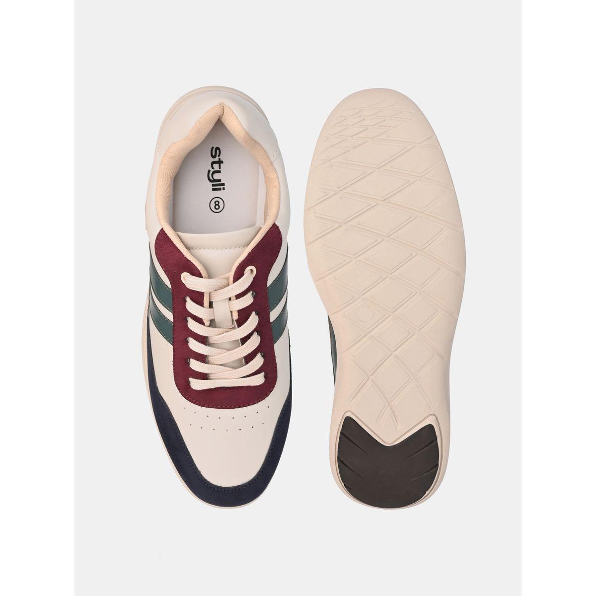 حذاء سنيكرز بنمط كتل الالوان ورباط غلق-men-shoes-sneakers-image-6
