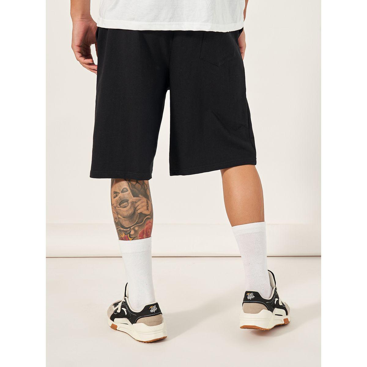 Essentials Print Oversized Cotton Shorts-men-clothing-bottoms-shorts-image-4