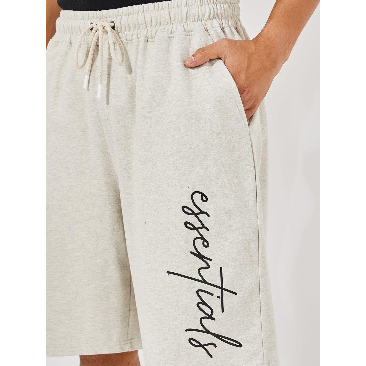 شورت قطن فضفاض بطبعة كتابة مع اربطة-men-clothing-bottoms-shorts-image-3