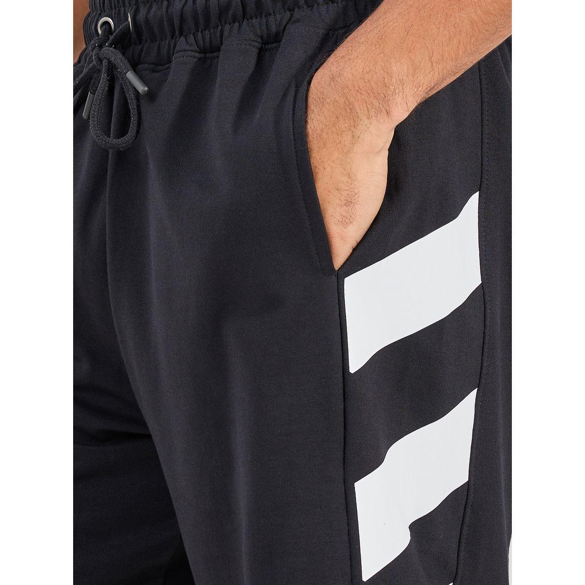 Styli Oversized Cotton Terry Block Striped Shorts-men-clothing-bottoms-shorts-image-3