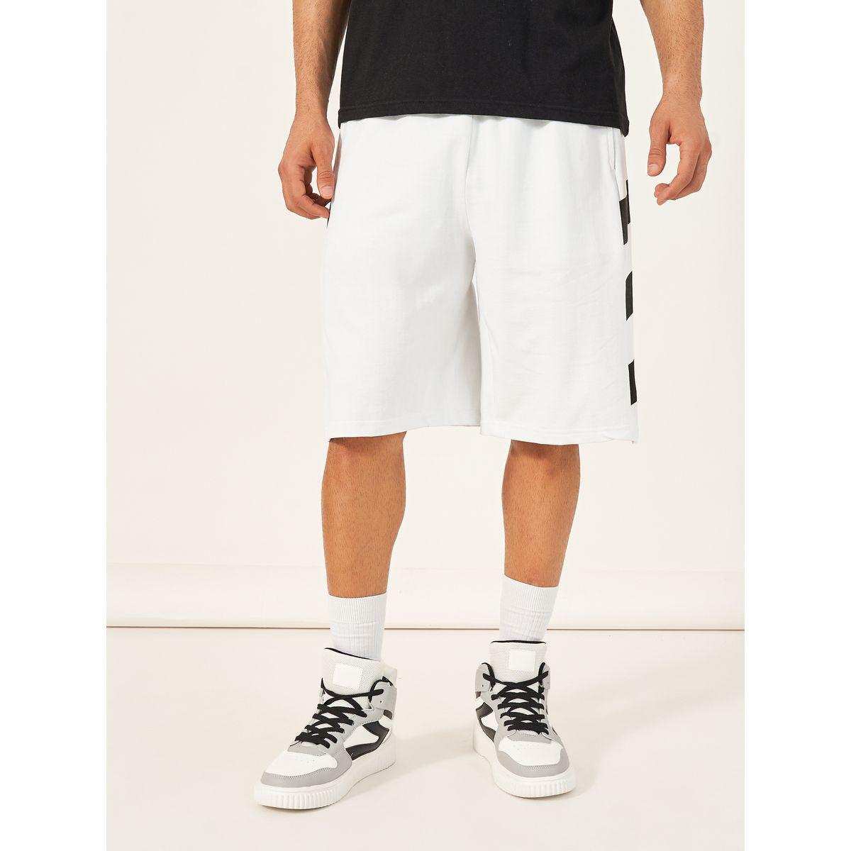 شورت تيري فضفاض بخطوط جانبية-men-clothing-bottoms-shorts-image-2