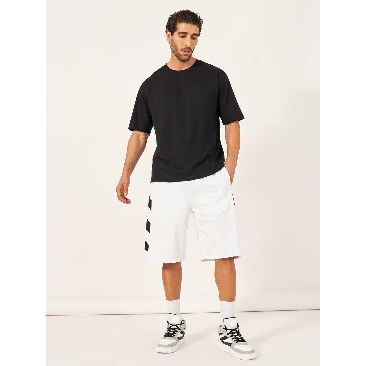 شورت تيري فضفاض بخطوط جانبية-men-clothing-bottoms-shorts-image-3