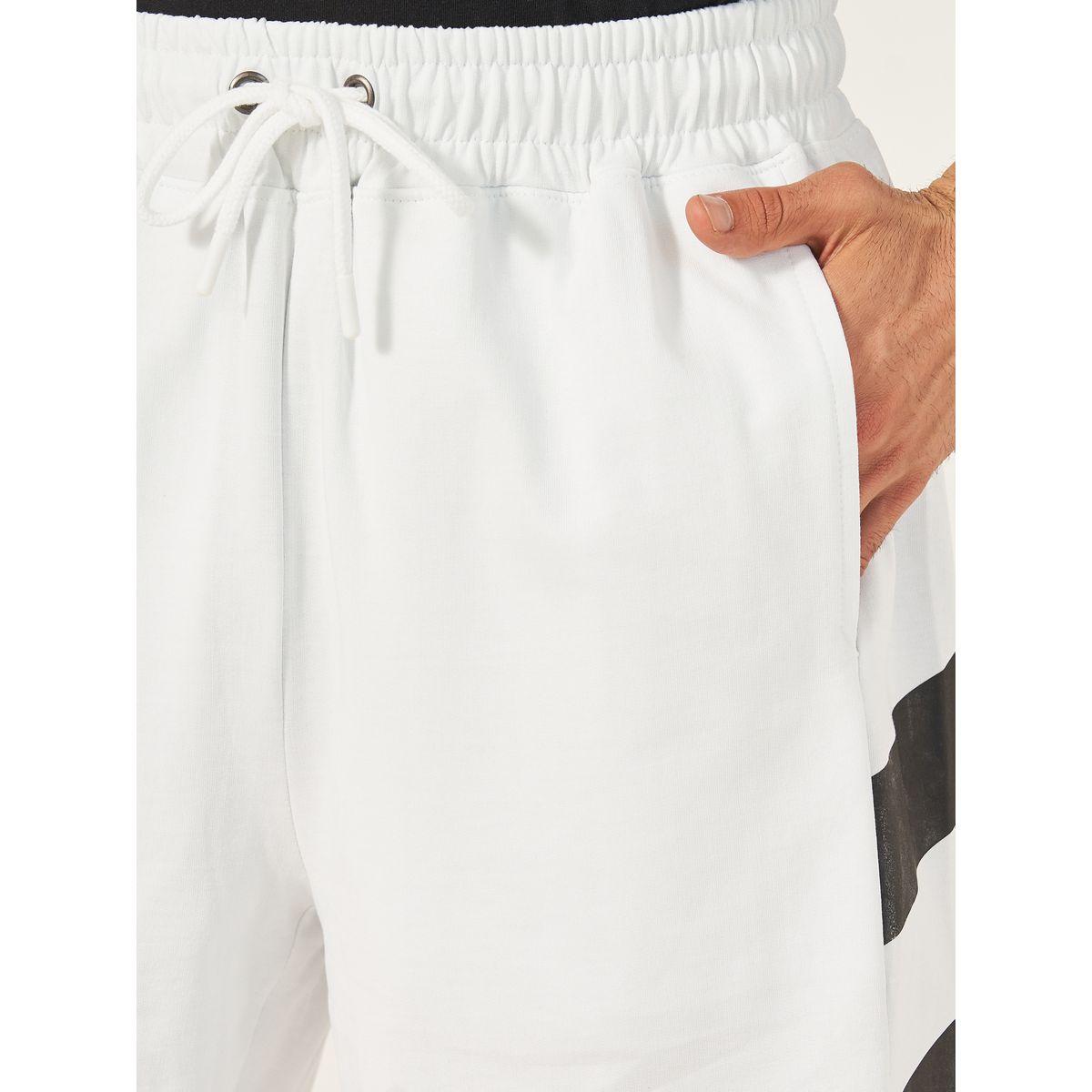 Styli Oversized Cotton Terry Block Striped Shorts-men-clothing-bottoms-shorts-image-4