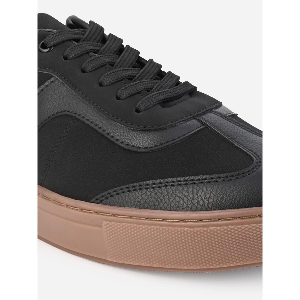 Styli Panelled Rubber Sole Lace Up Sneakers-men-shoes-sneakers-image-7