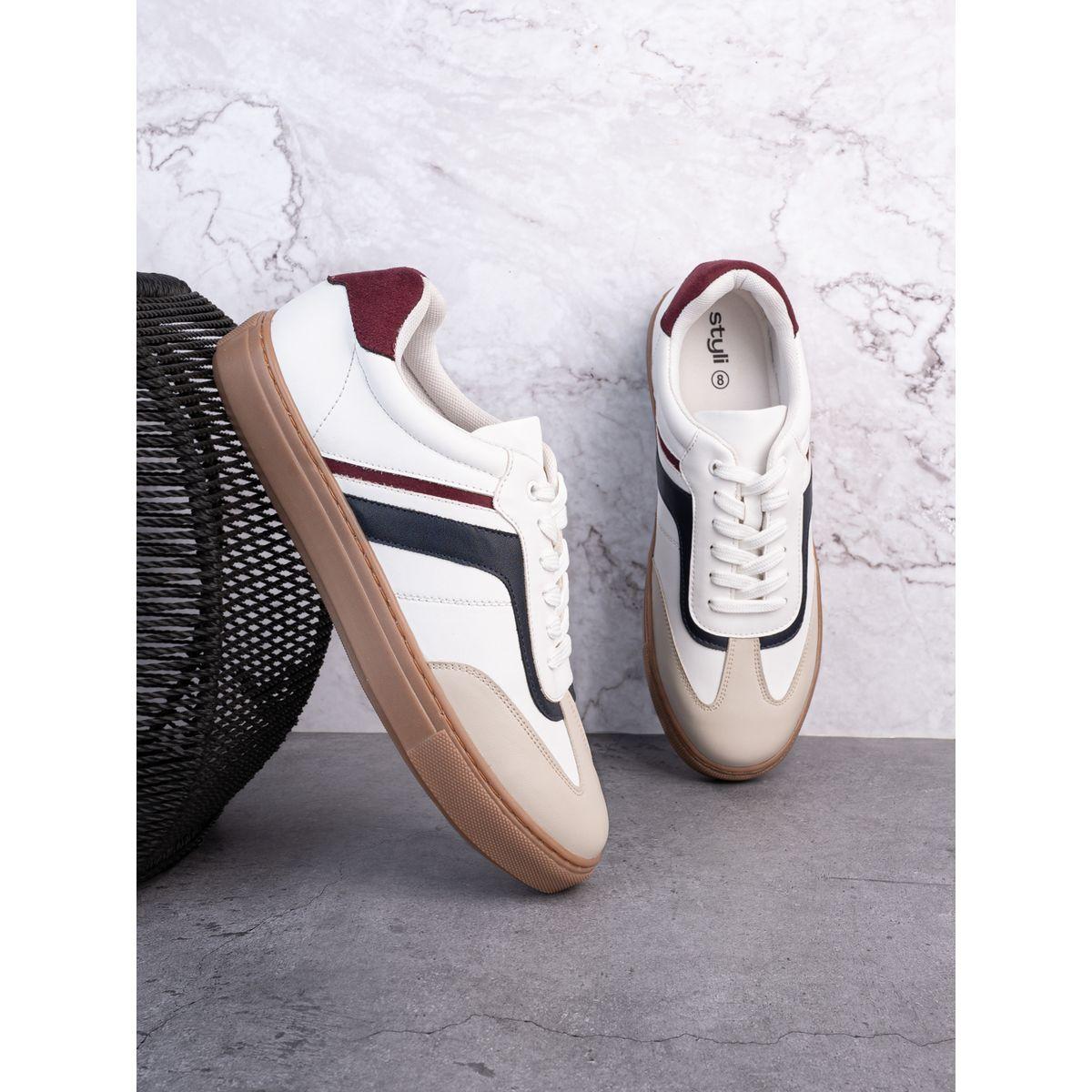 Styli Colorblock Rubber Sole Lace Up Sneakers-men-shoes-sneakers-image-1