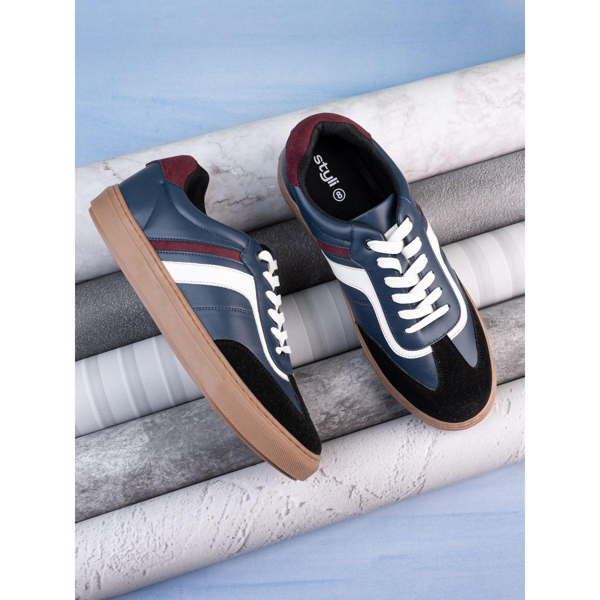Styli Colorblock Rubber Sole Lace Up Sneakers-men-shoes-sneakers-image-1