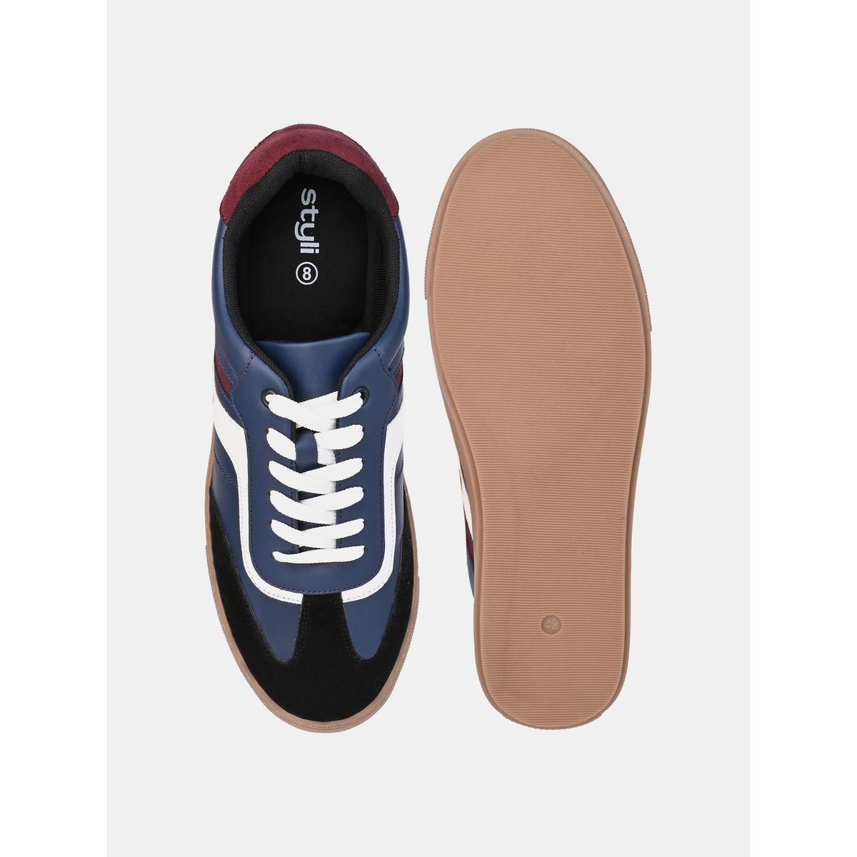 Styli Colorblock Rubber Sole Lace Up Sneakers-men-shoes-sneakers-image-6