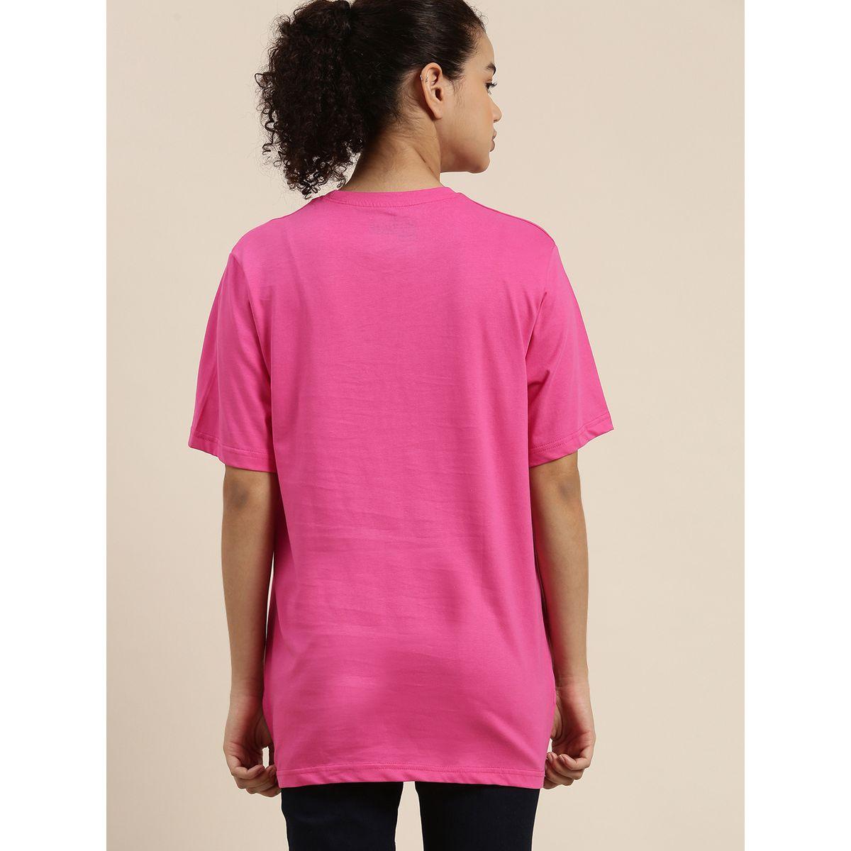 Dillinger X Styli  Oversized Solid T-Shirt with Short Sleeves-women-clothing-tshirts-image-4