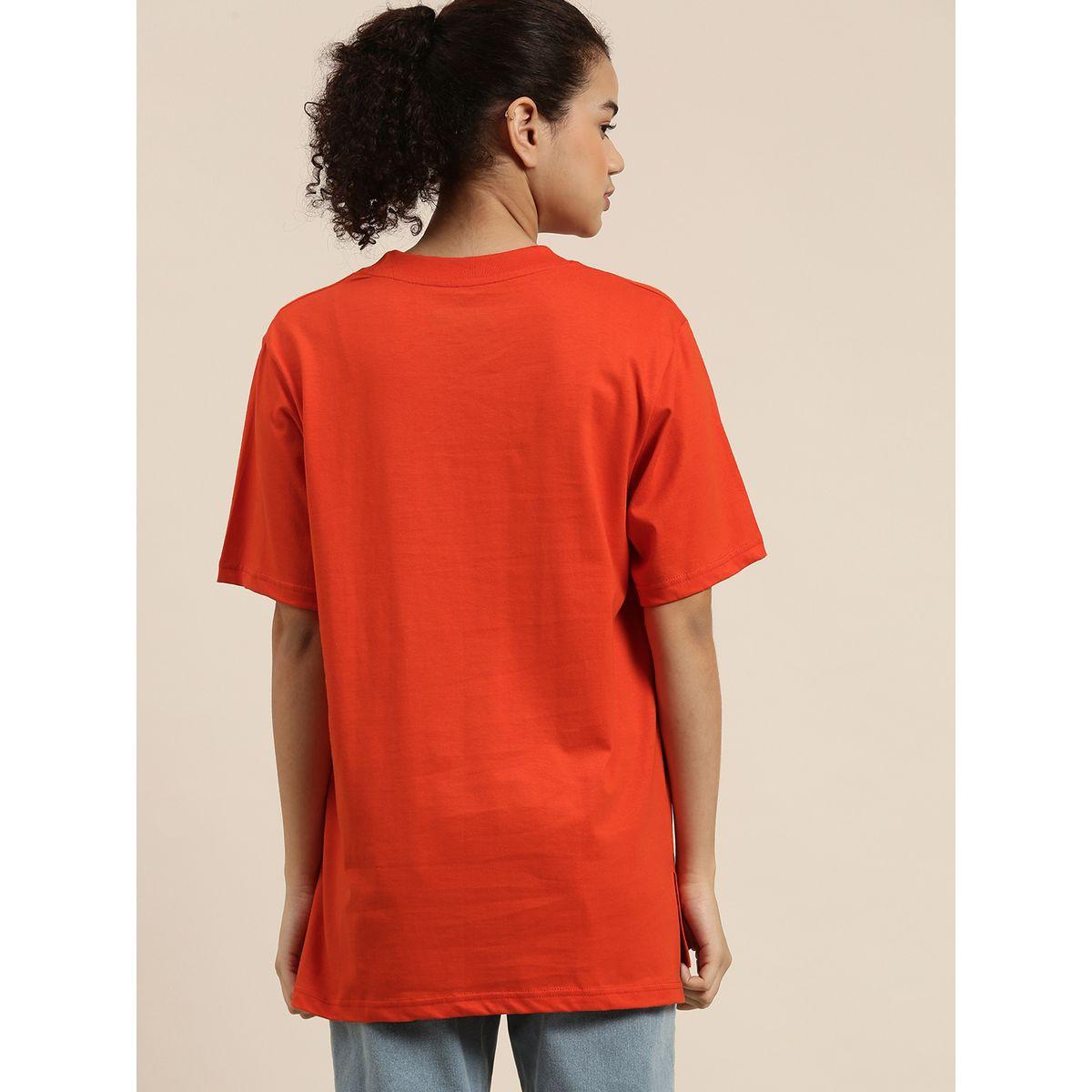 تيشيرت سادة واسع باكمام قصيرة ديلينجر × ستايلي-women-clothing-tshirts-image-4