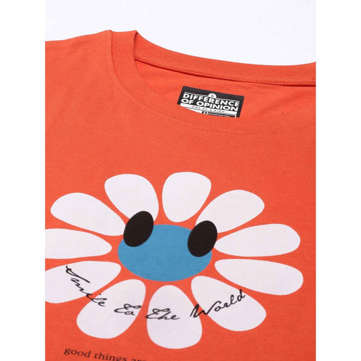 تيشيرت واسع بطبعة جرافيك واكتاف منخفضة-women-clothing-tshirts-image-5