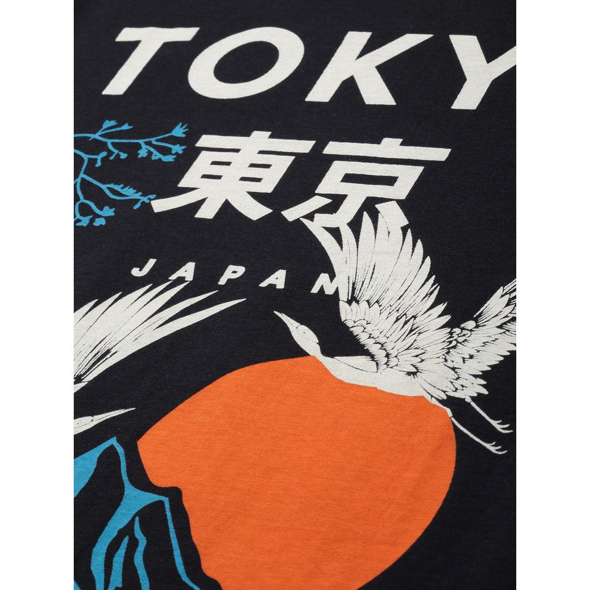 تيشيرت واسع بطبعة جرافيك واكمام قصيرة-women-clothing-tshirts-image-2