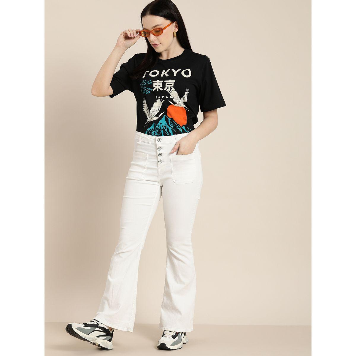 Dillinger Oversized Tokyo Graphic Print T-Shirt with Short Sleeves-women-clothing-tshirts-image-5