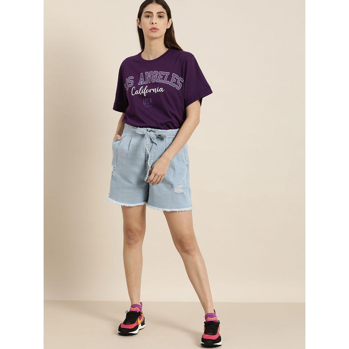 Dillinger X Styli  Oversized Typographic Print T-Shirt with Short Sleeves-women-clothing-tshirts-image-2